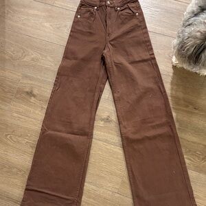 H&M Brown Flare & Wide Leg Women's Jeans